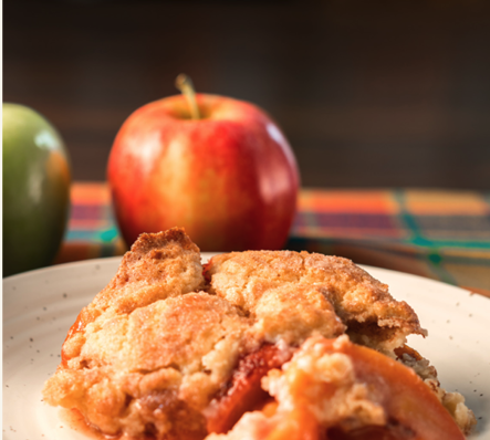 Pear & apple crumble